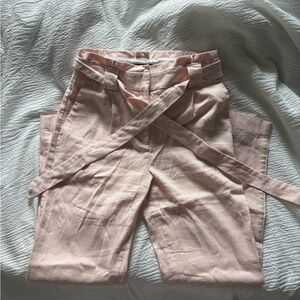 Express High Waisted Paperbag Ankle Pants